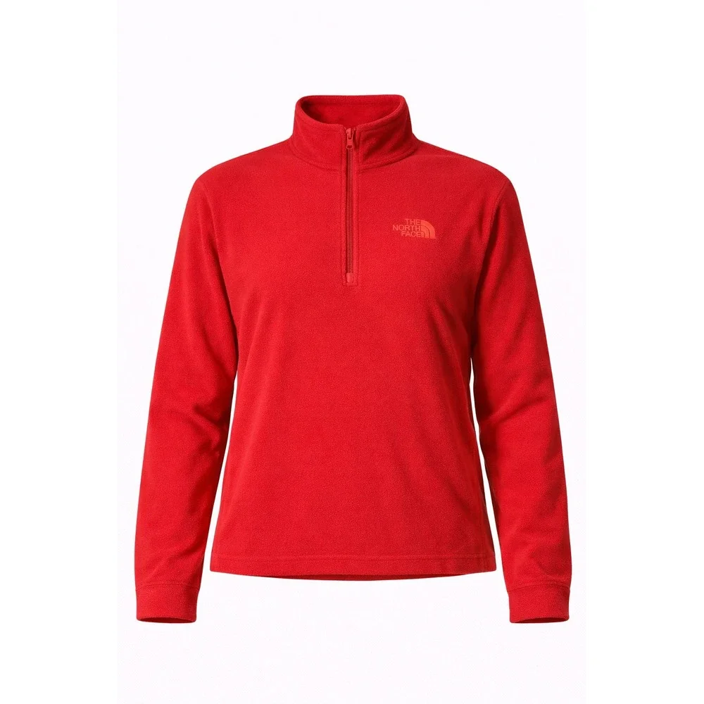 The North Face Red Fleece 1/4 Zip Pullover Mens‎ XXL Regular